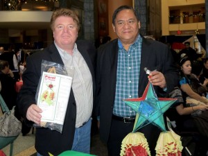Ambassador Leslie B. Gatan (right) and Darcy with Open Source Parol at Haiyan fund raiser.