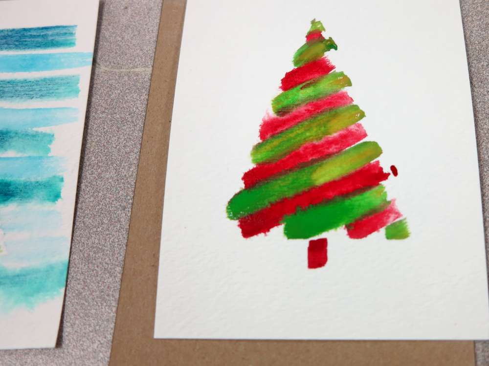 water paint ideas for christmas